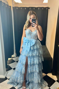 Sweetheart Red Sequin Appliques Ruffle Long Formal Gown