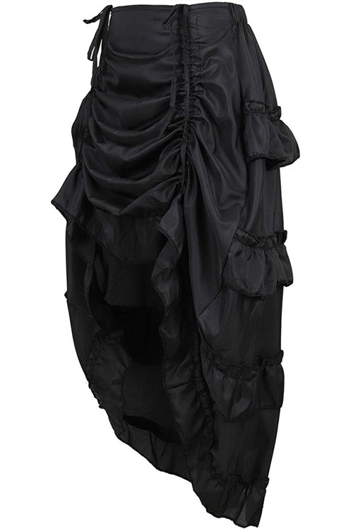 Black Hi-Low Corset Dress