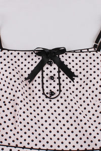 Light Pink Dot A-line Slip Vintage Dress