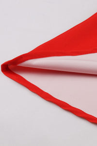 Green and Red Sleeveless A-line  Vintage Dress