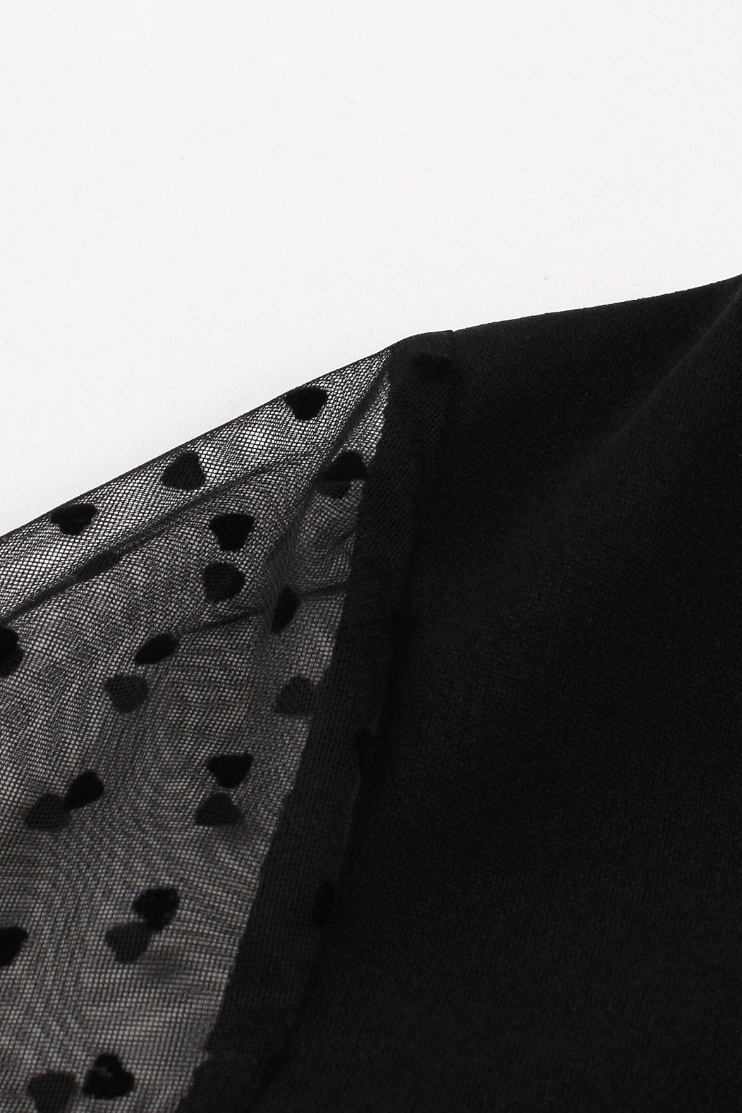 Black Dot Bell Sleeves A-line Vintage Dress