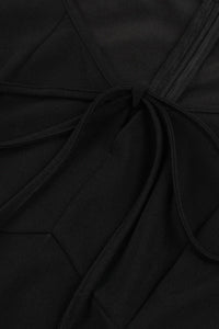 Black Dot Bell Sleeves A-line Vintage Dress