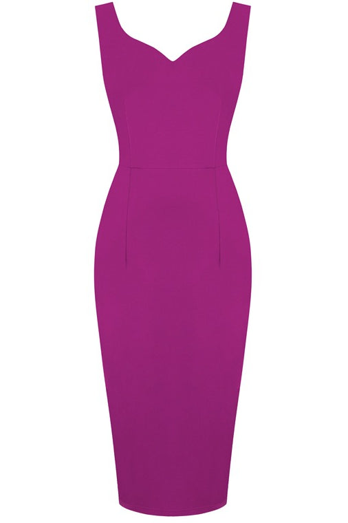 Purple  Mermaid Vintage Dress