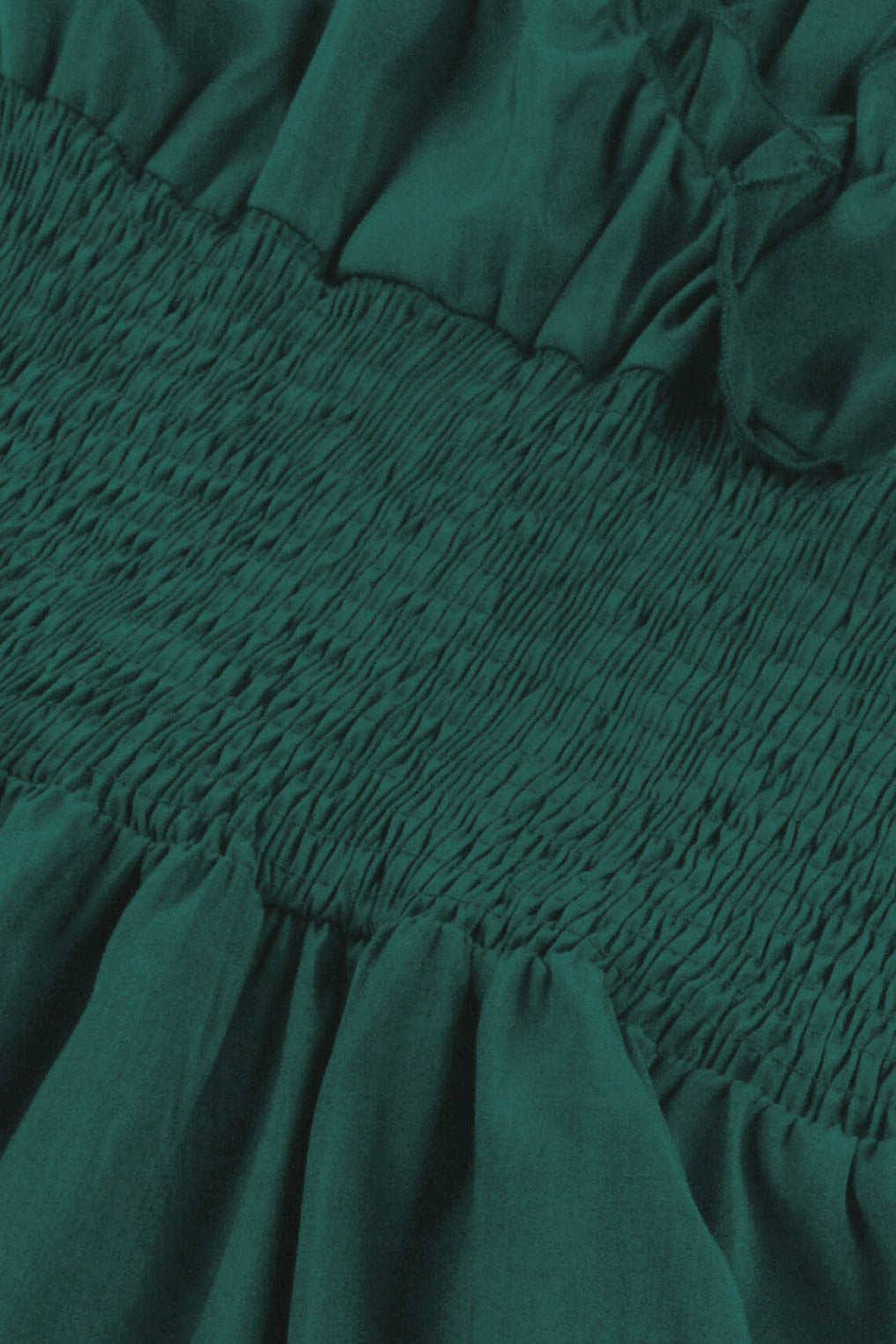 Halloween Hunter Green A-line Empire Ruffled Vintage Dress