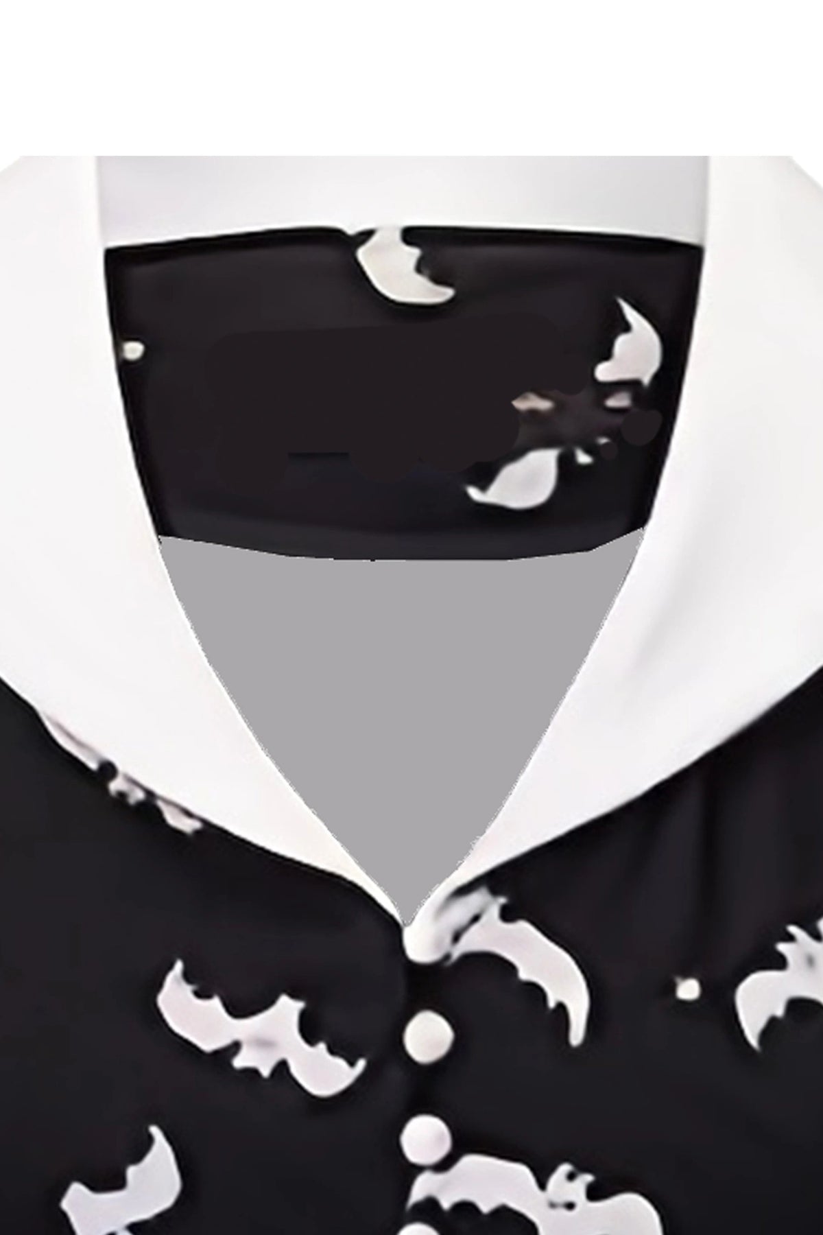 Black Halloween Bat Prints A-line Vintage Dress