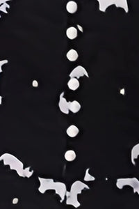 Black Halloween Bat Prints A-line Vintage Dress