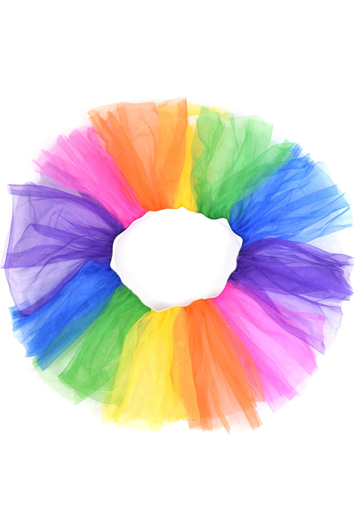 Iridescent Tulle Tutu Mini Petticoat