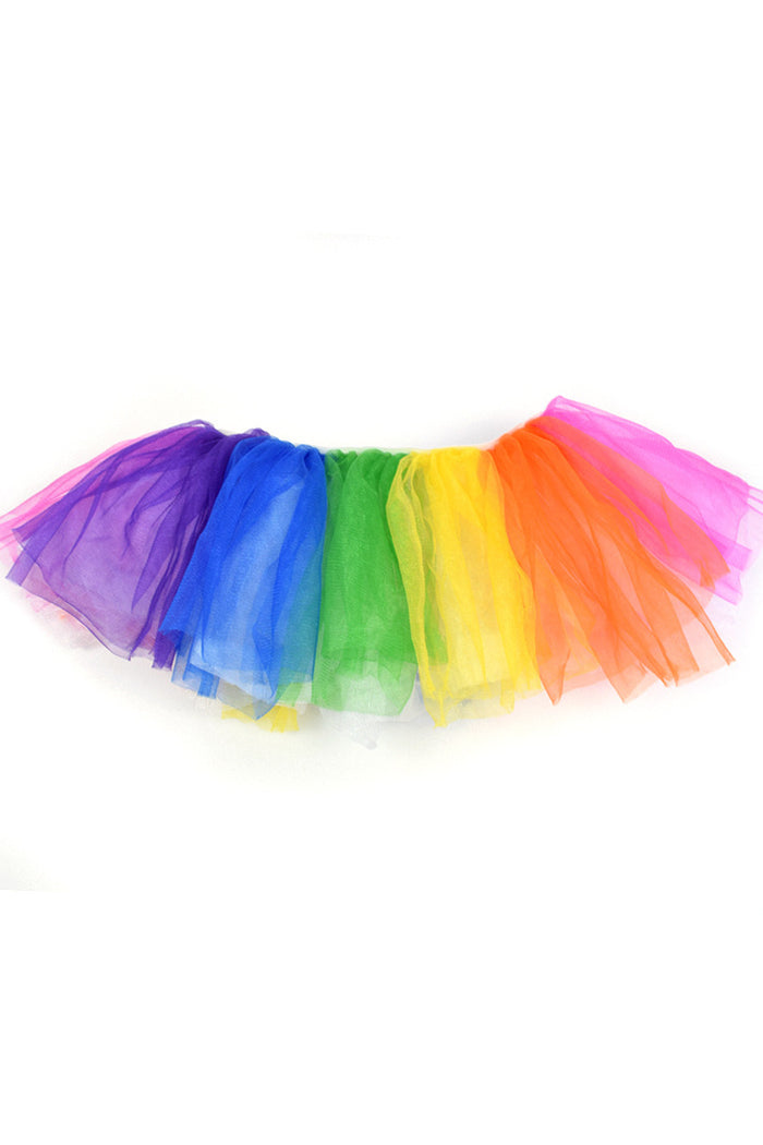 Iridescent Tulle Tutu Mini Petticoat