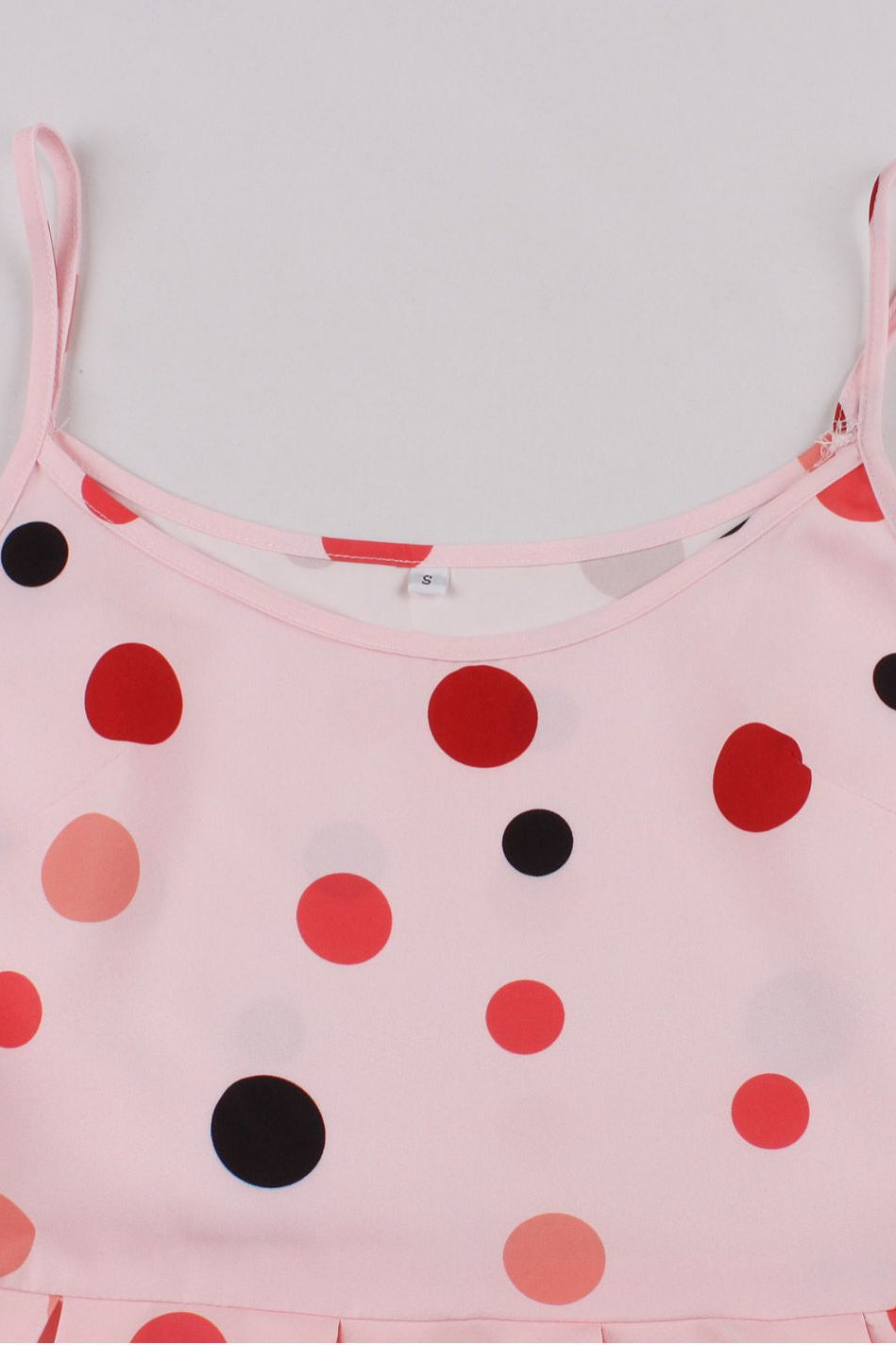 Pink Dots A-line Slip Vintage Dress