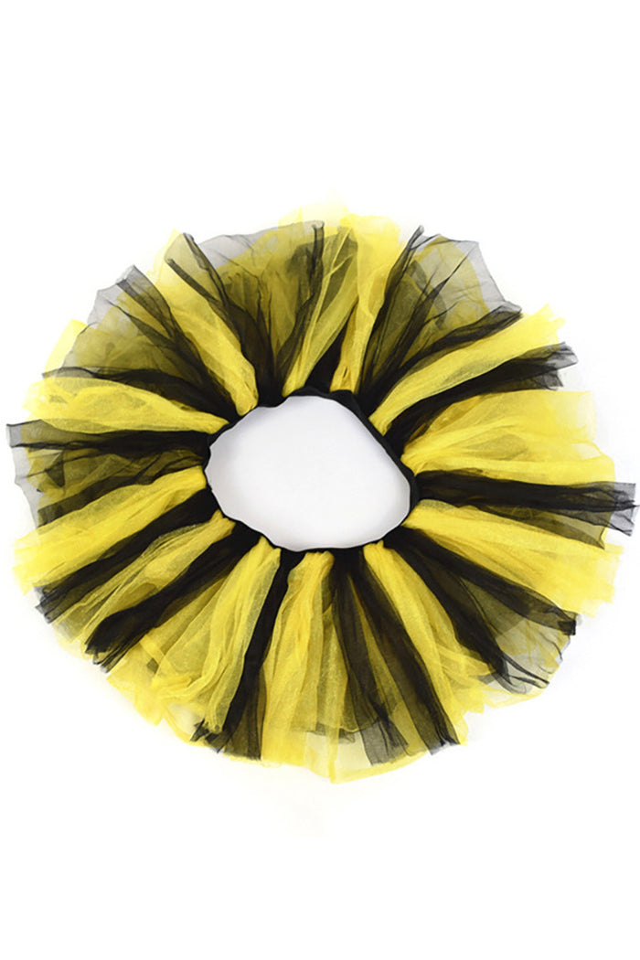 Yellow and Black Tulle Tutu Mini Petticoat