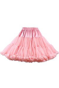 Pink Tulle Ruffled Tutu Mini Petticoat