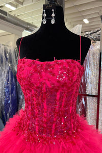 Light Blue Beaded  Formal Dress with Slit