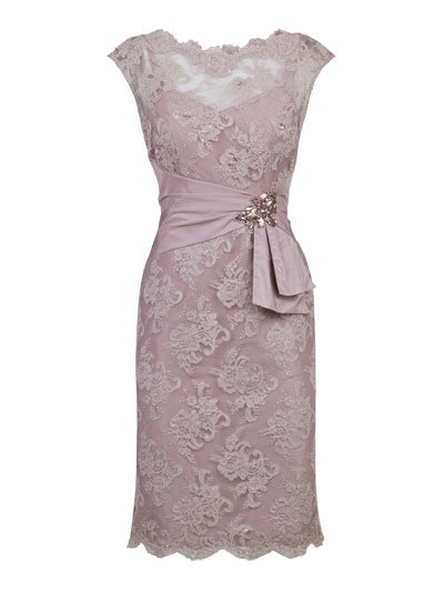 Gorgeous Short Lace Mother of Bride Dress