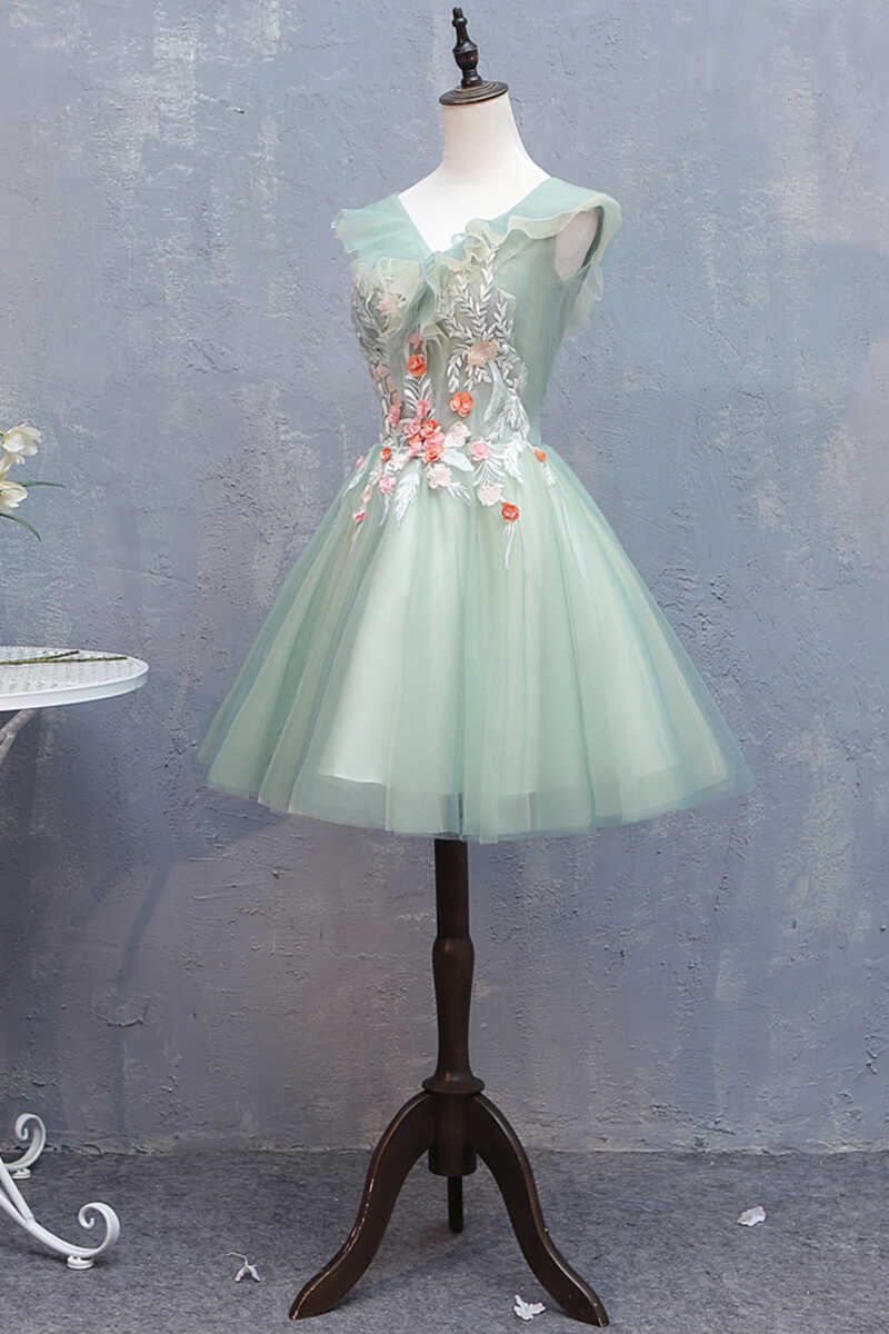 Light green 2024 homecoming dresses