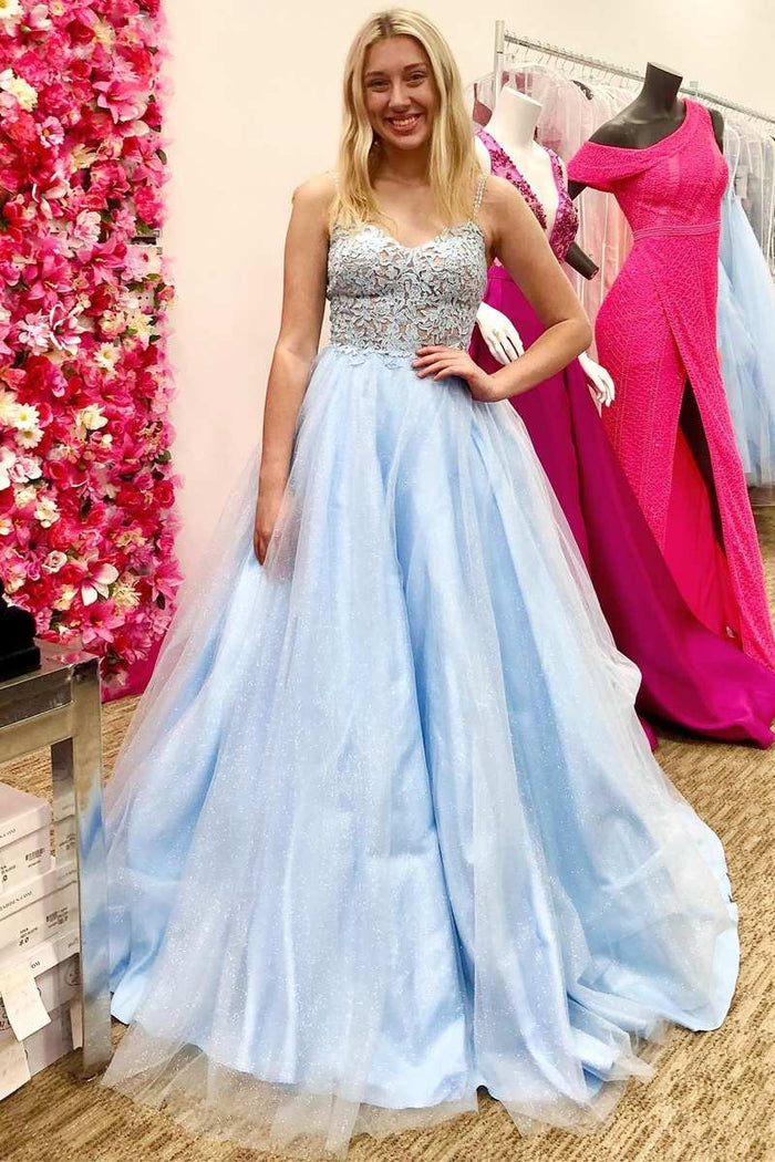 Magenta Lace Sweetheart A-Line Prom Gown