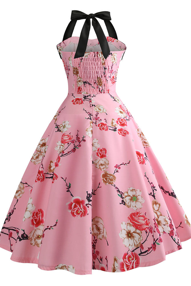 1950s Vintage Pink Short Dress – Dreamdressy