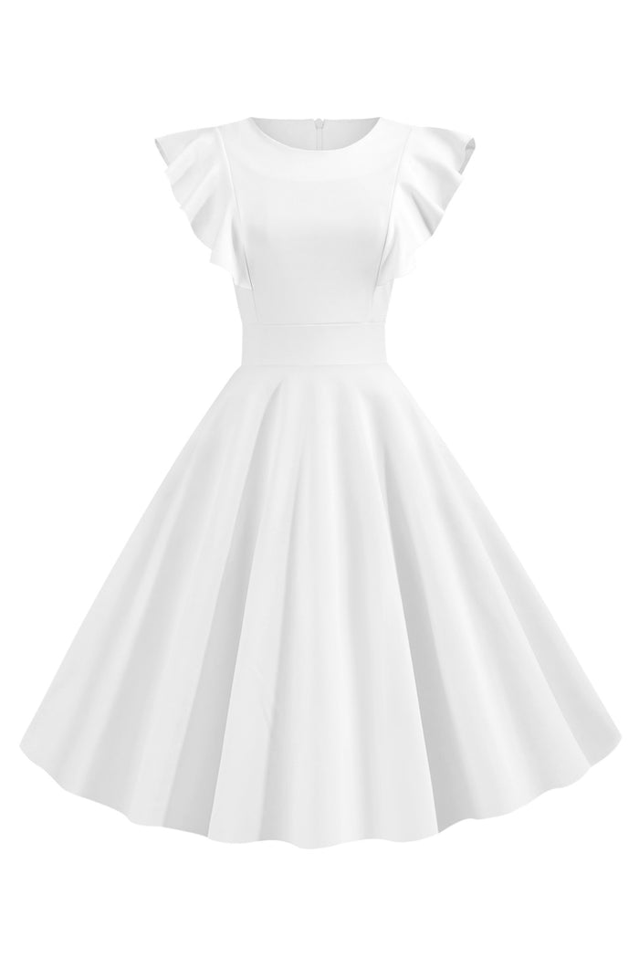 Vintage 1960S Flutter Sleeves Cocktail Dress