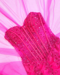 Green Sequin Strapless Mermaid Long Prom Dress