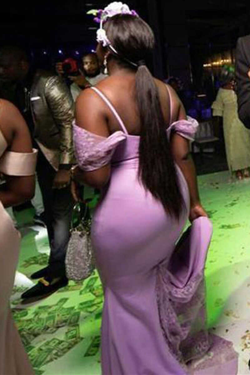 Pink Cold-Shoulder Mermaid Long Bridesmaid Dress