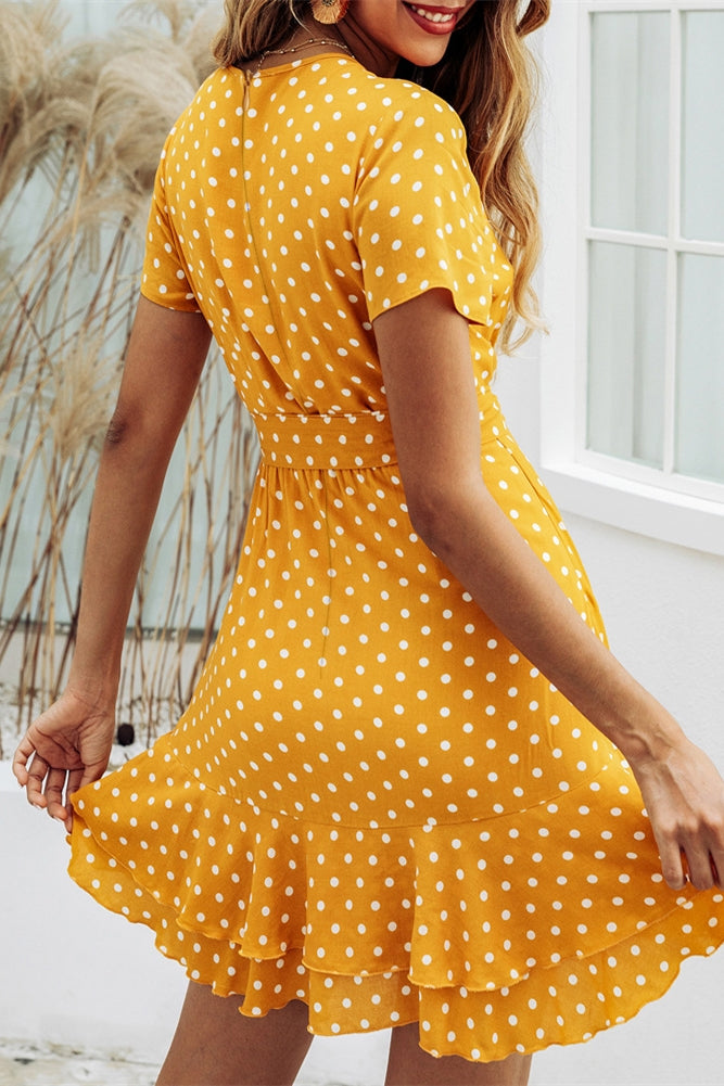 Yellow polka dot on sale sundress