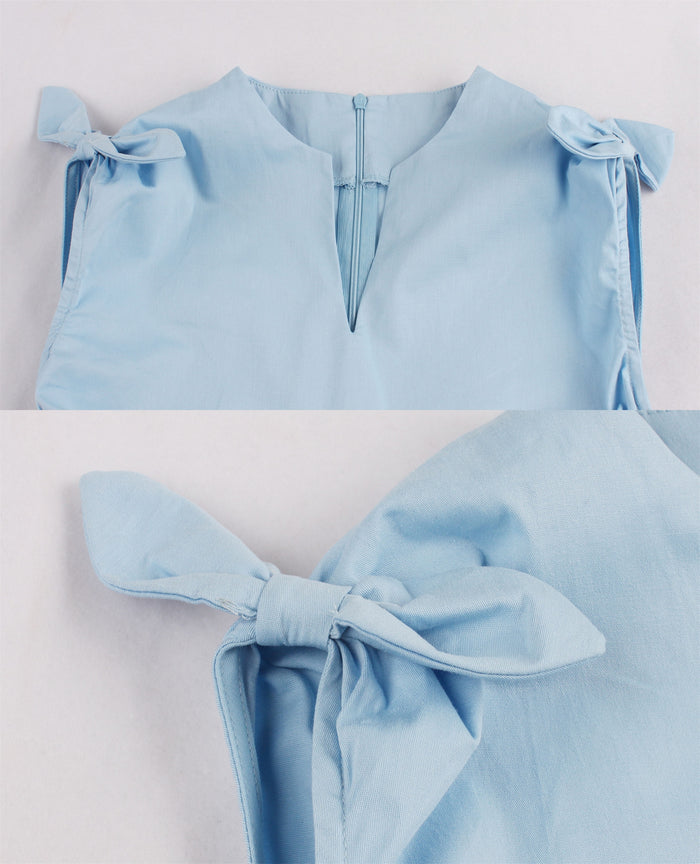 50s Vintage Light Blue Dress