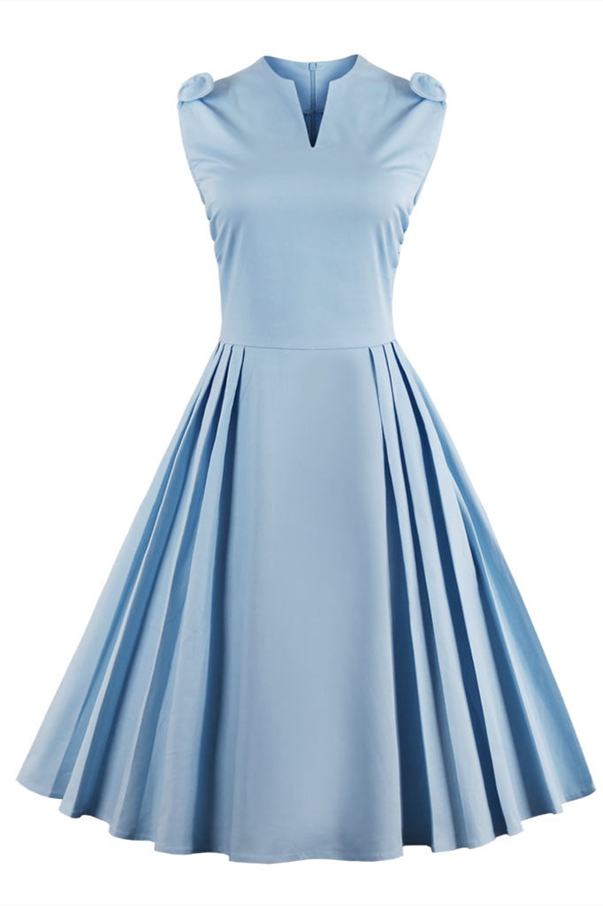 50s Vintage Light Blue Dress