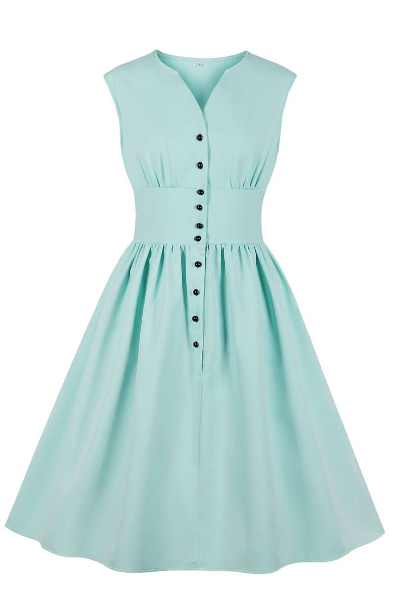 1950s Vintage Red Summer Dress