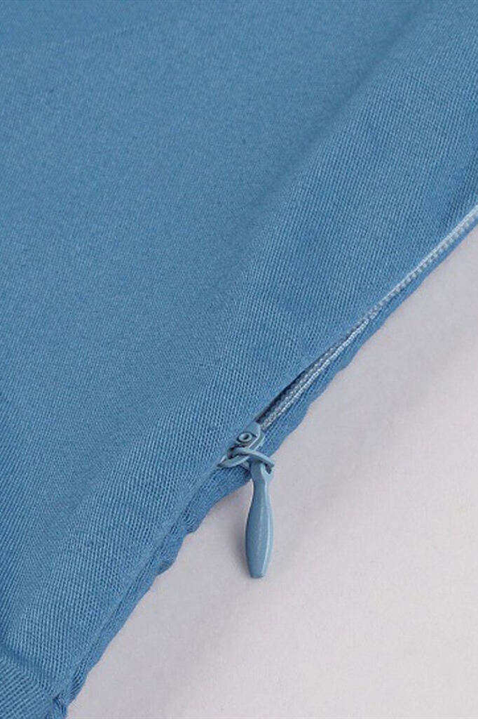 1950s Blue Belt Swing Dress