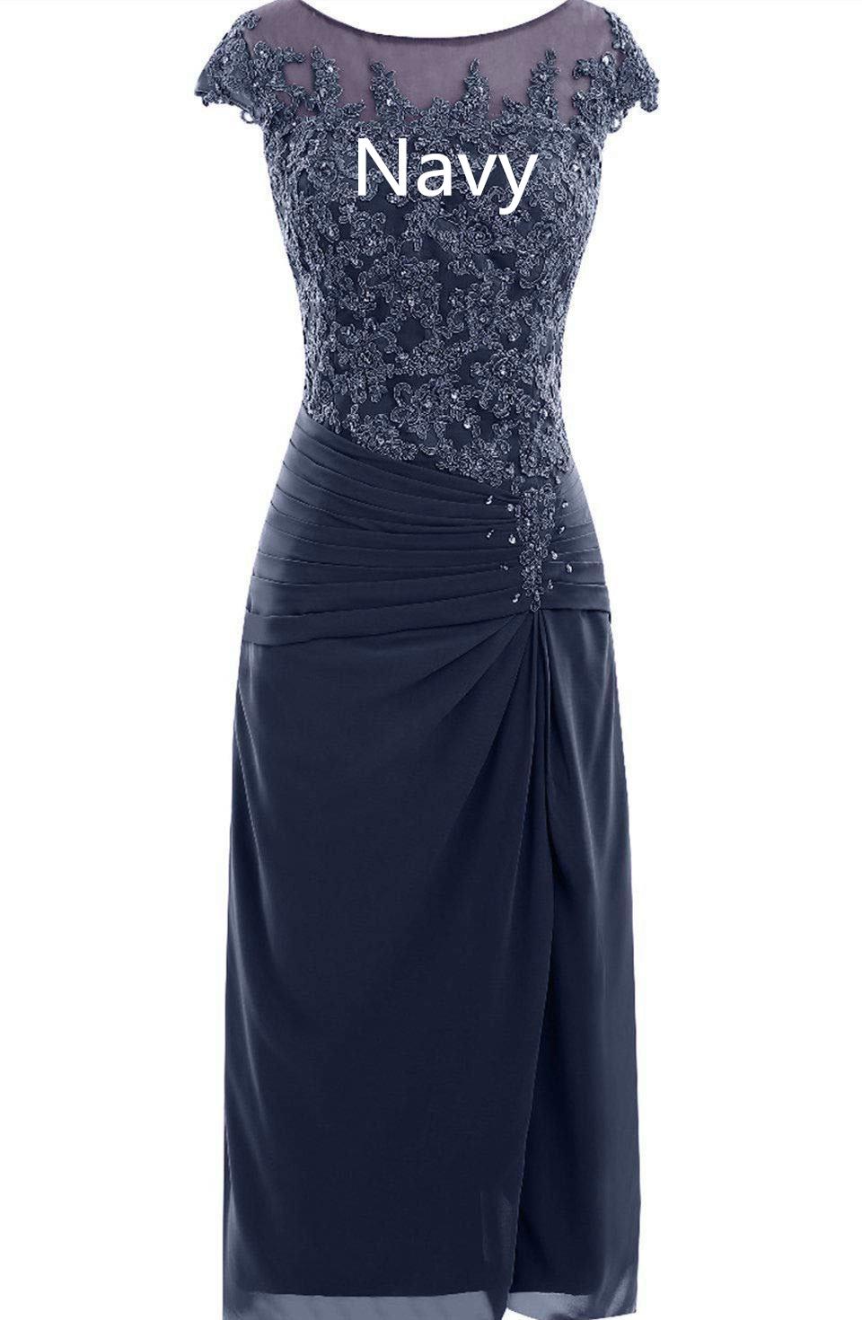 Mauve Cap Sleeve Beaded Mother of Bride Dress