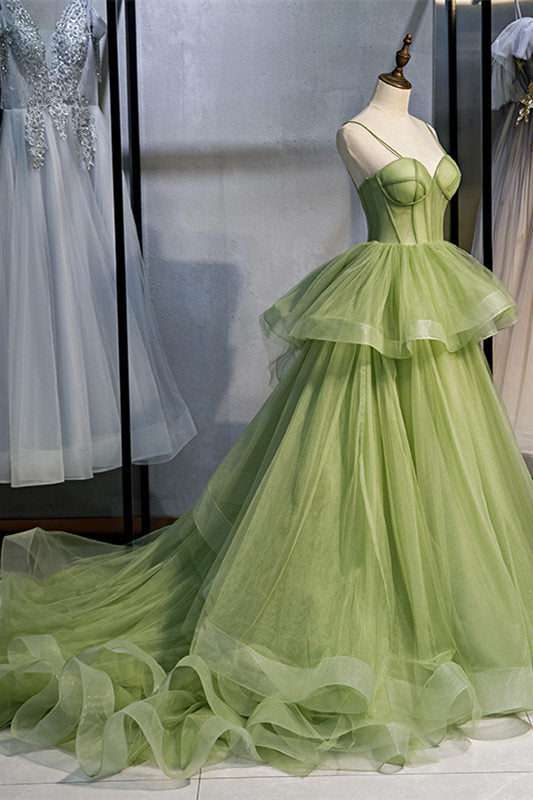 elegant green gown