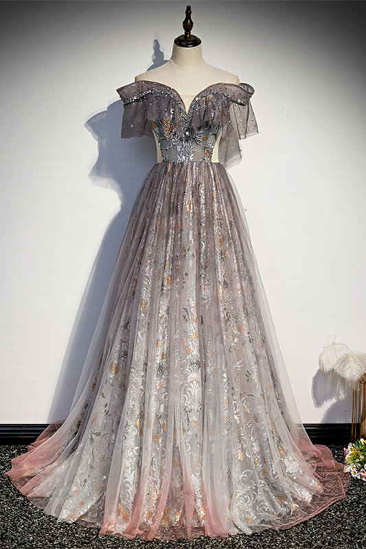 Gorgeous Off the Shoulder Long Formal Dress