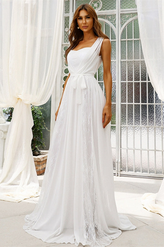 White chiffon beach outlet dress