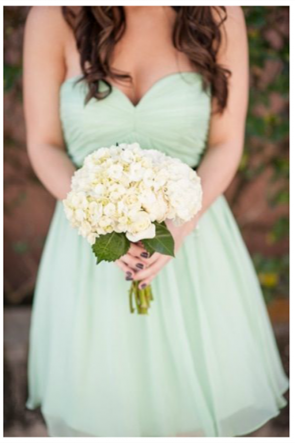 Mint Green A-Line Mini Sweetheart Ruched Chiffon Bridesmaid Dress