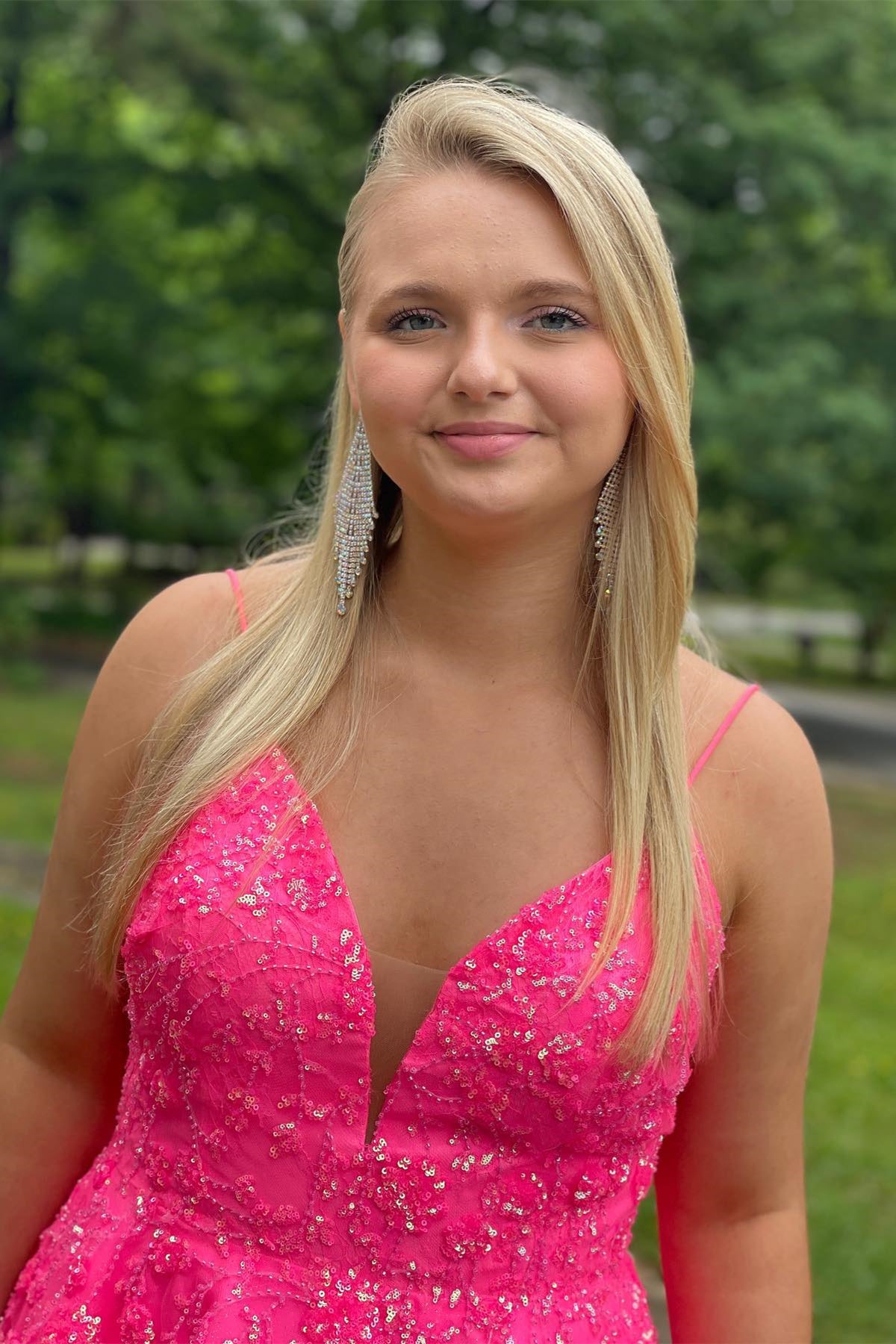 Hot Blonde Prom Dress