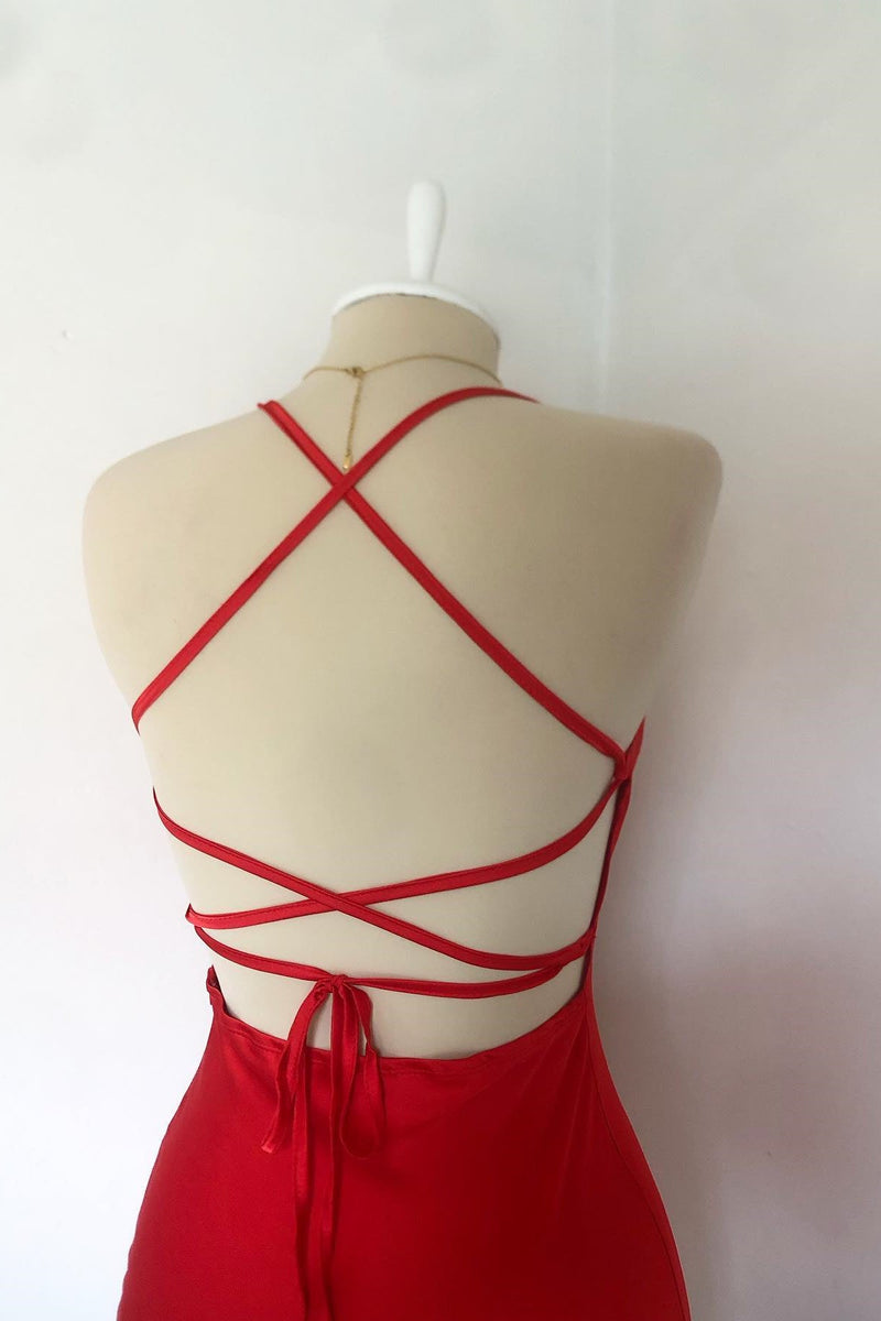 Cowl Neck A-line Homecoming Dress