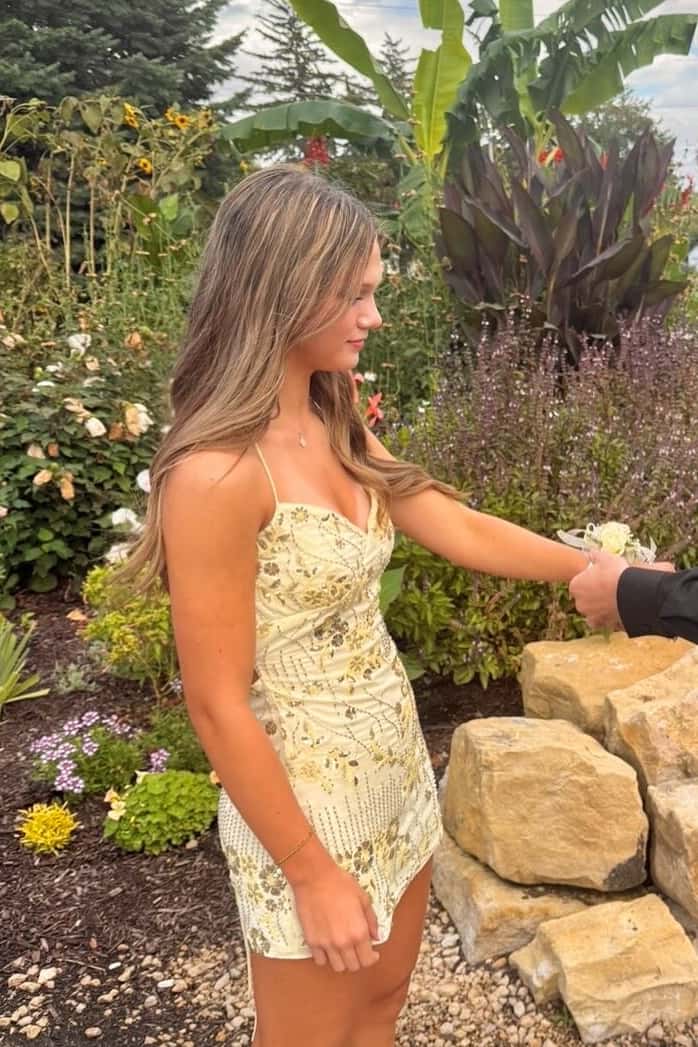 Straps Fuchsia Beaded Tight Mini Dress