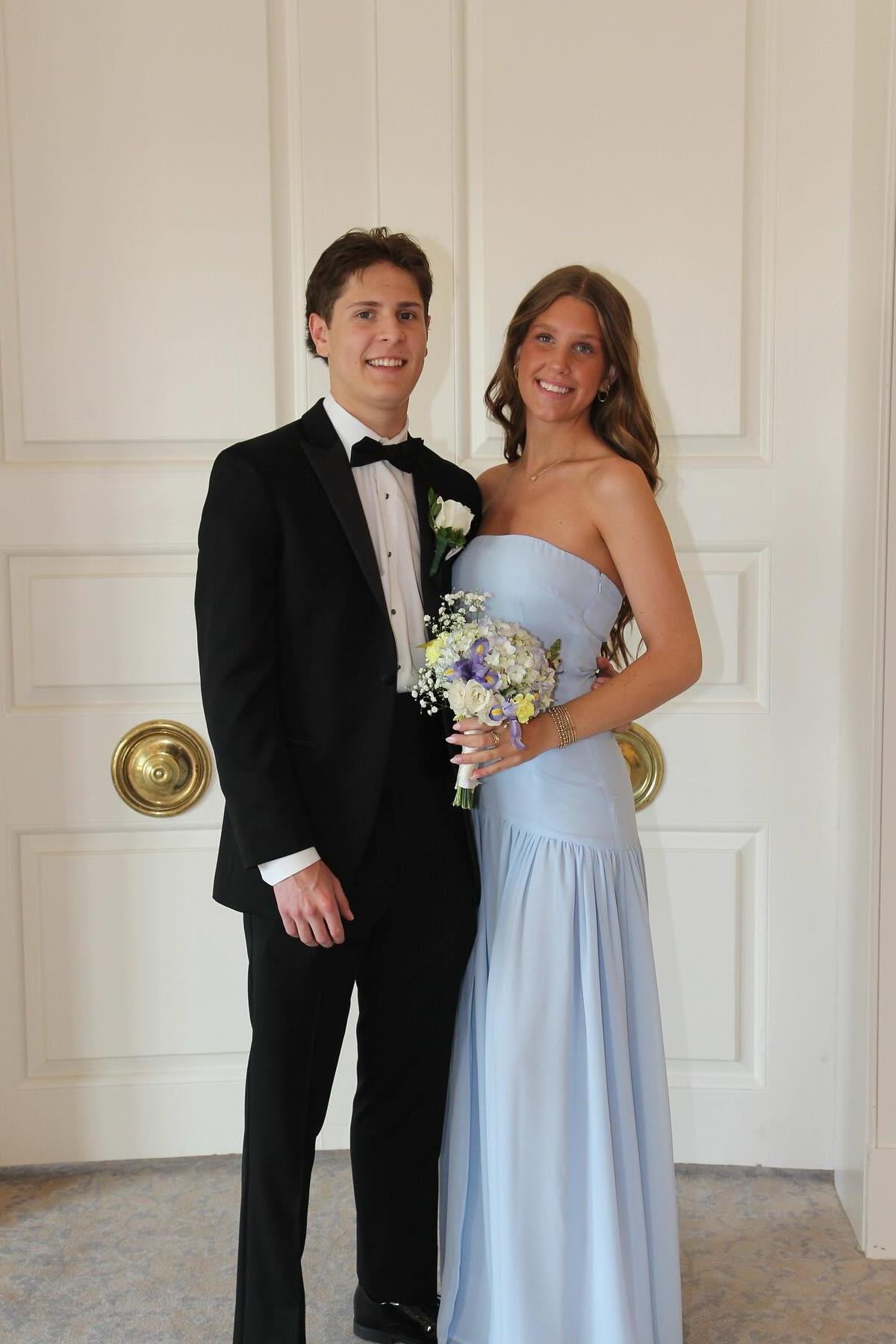 Strapless Light Blue Chiffon Long Maxi Dress