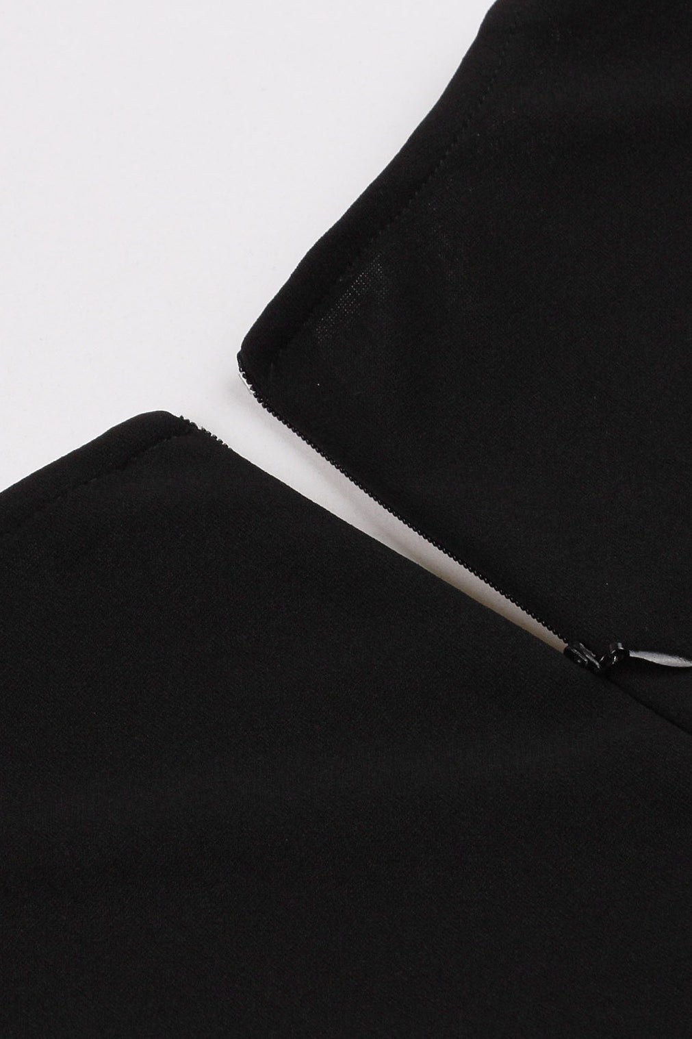 Herbene Black Lace Sleeves V Neck A-line Vintage Dress