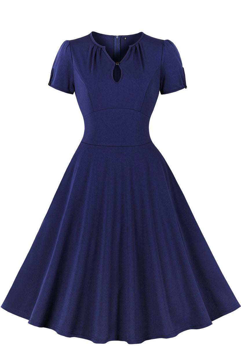 Dark blue vintage dress shop