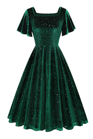 Emerald Green Vintage Dress