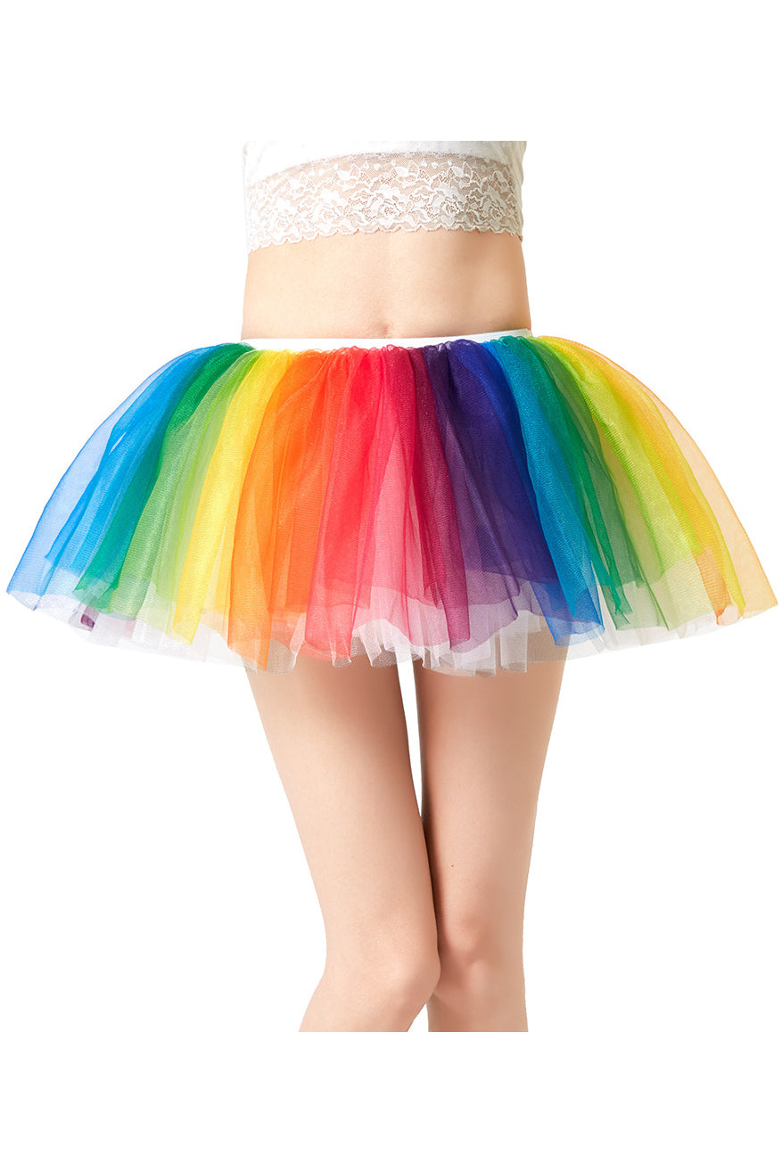 Rainbow Tulle Tutu Petticoats