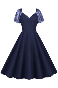 Regency Flaunt Sleeves A-line Vintage Dress