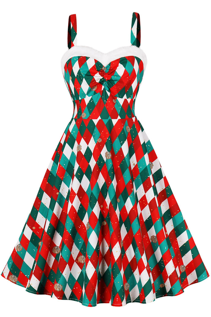 Christmas Slip A-line Vintage Dress