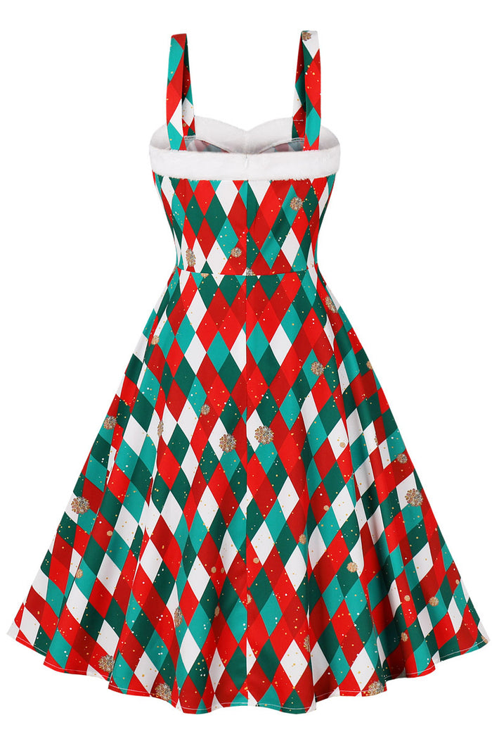 Christmas Slip A-line Vintage Dress