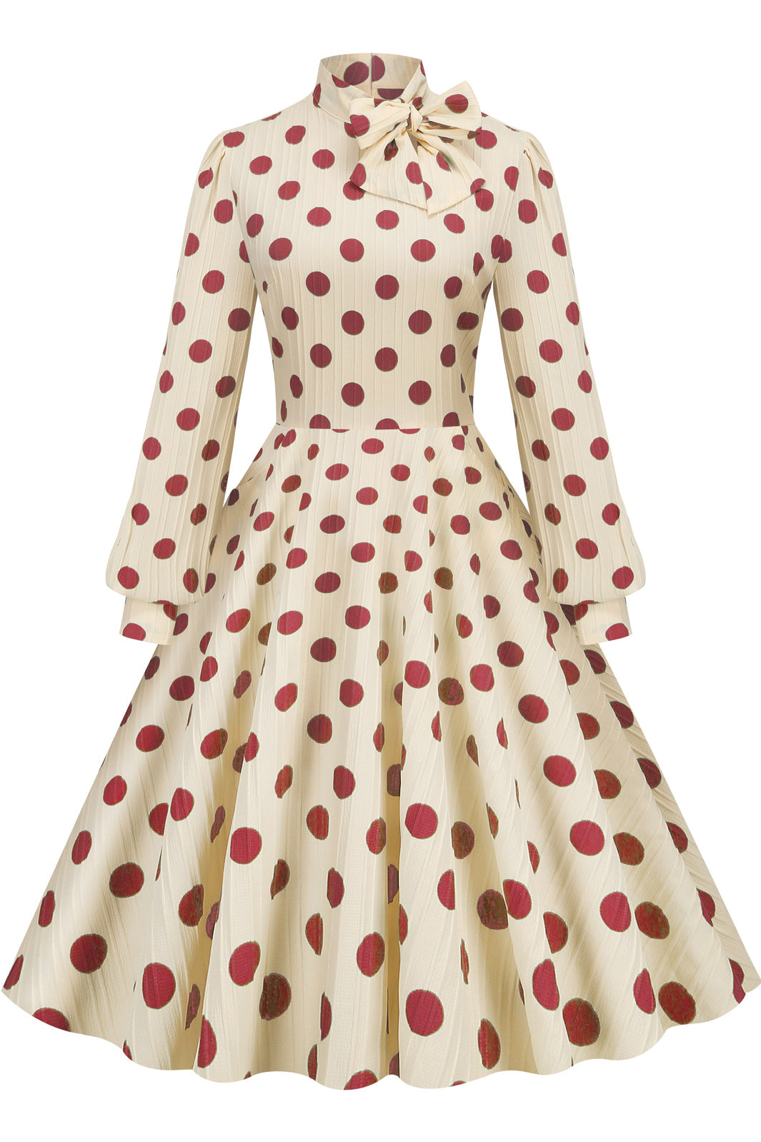 Apricot polka dot dress discount