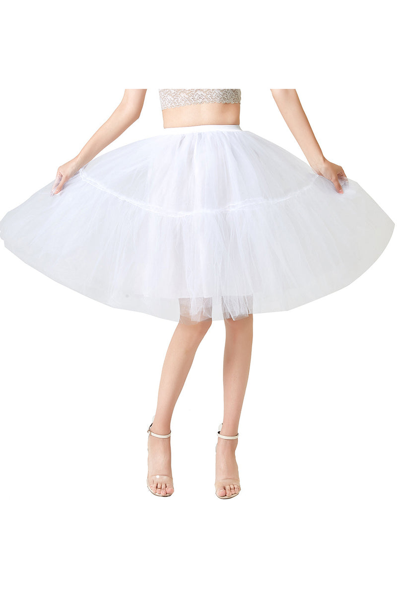 White Tutu A-line Mini Petticoat