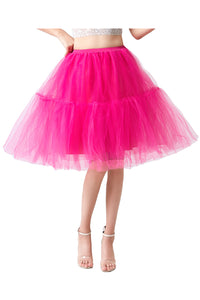 Hot Pink Tutu A-line Mini Petticoat