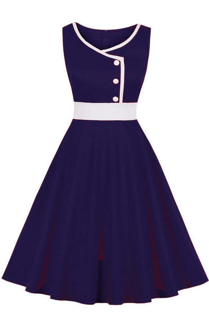 Elegant Regency Sleeveless A-line Vinatge Dress
