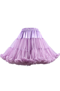 Lavender Tulle Ruffled Tutu Mini Petticoat