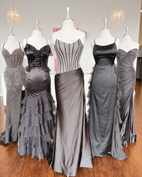 Straps Yellow Ruffled Long Dress with Rosette